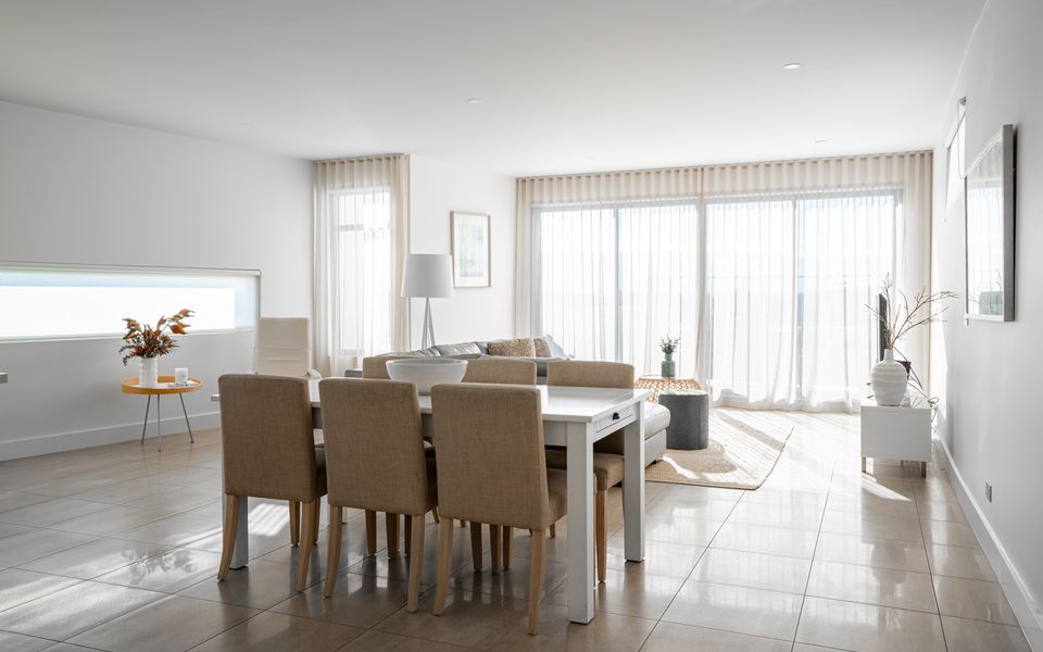 Comfortable living and dining area