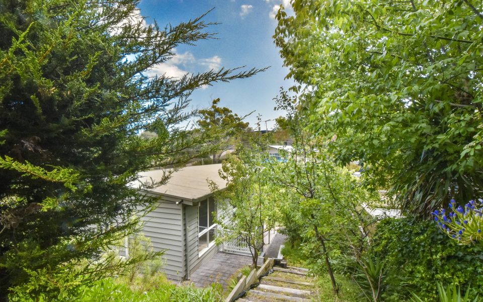 View from the terrace garden towards the house