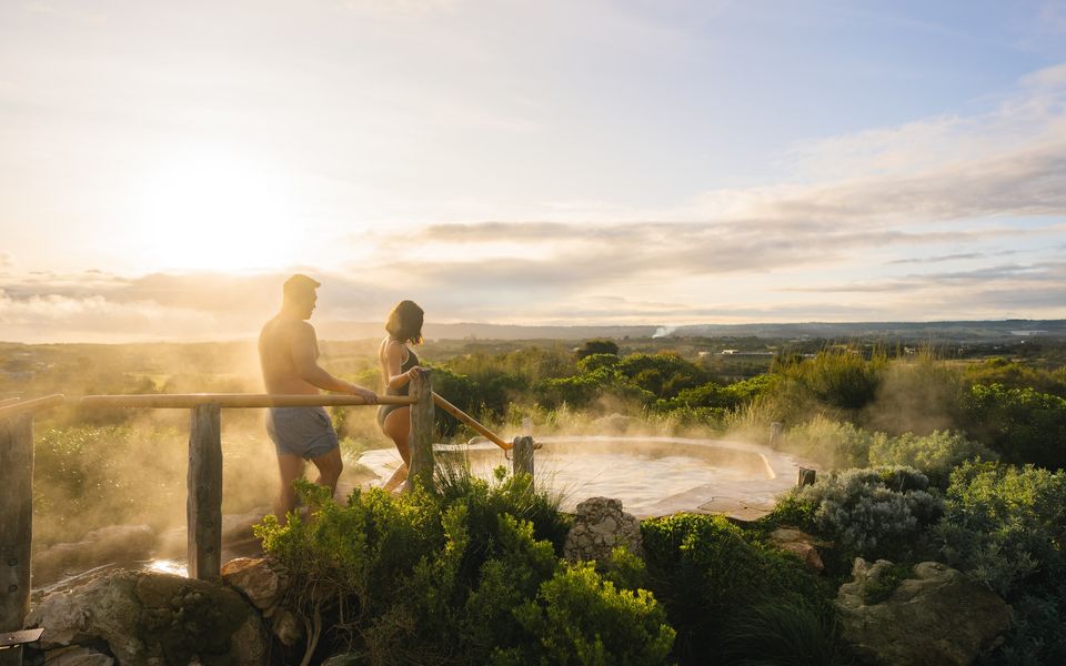 Peninsula Hot Springs- 4.8km drive from Fairhills Retreat. Photo: Ben Savage, courtesy of Visit Victoria