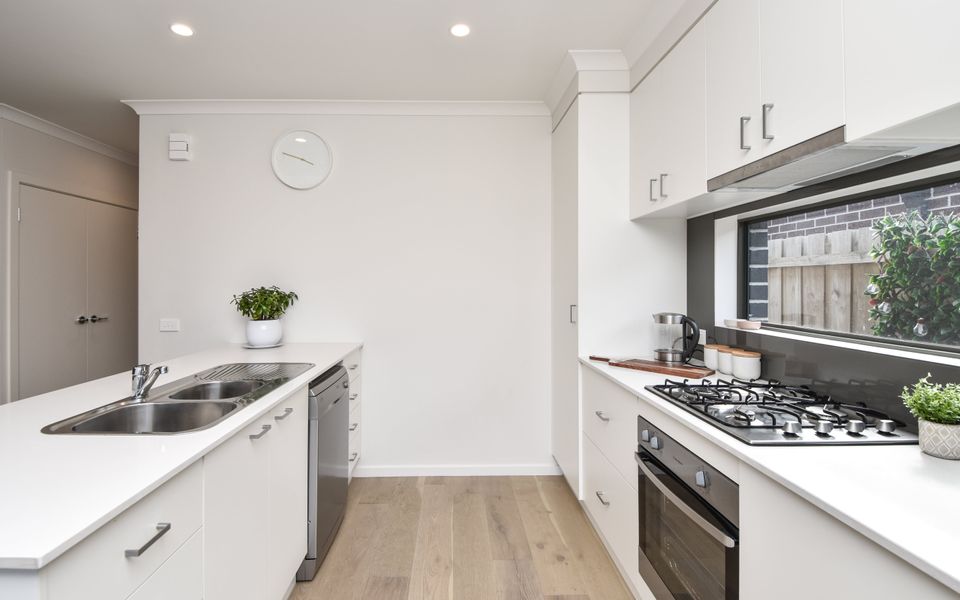 Stunning finishes and a large kitchen counter with great kitchen ware and a dishwasher to provide ease and simplicity.