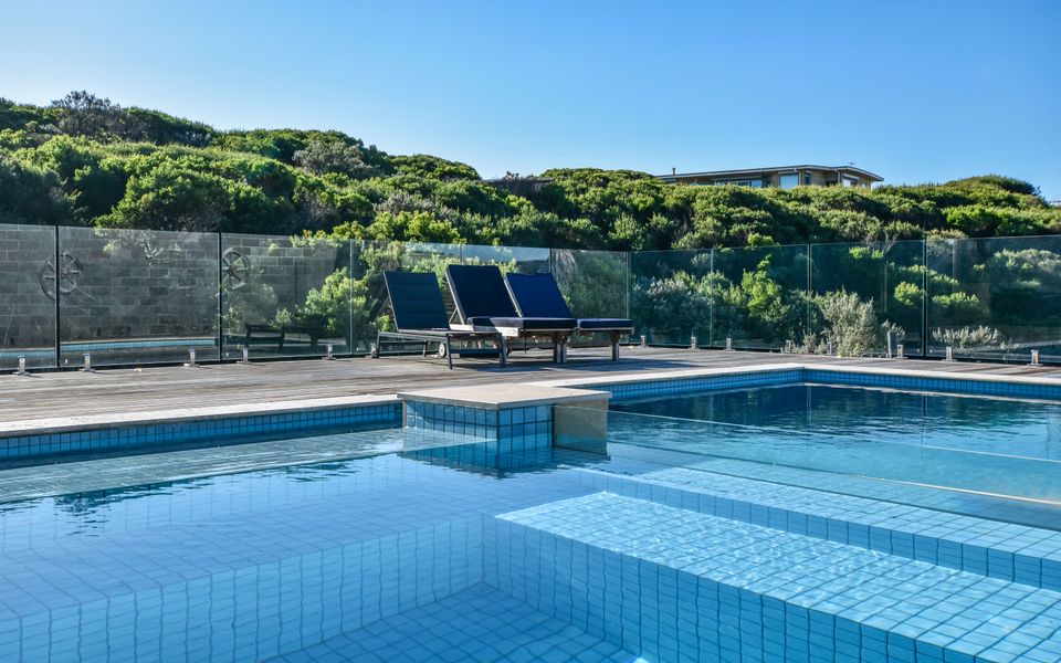 The solar-heated pool (seasonal) and year-round gas heated spa offer the ultimate in relaxation