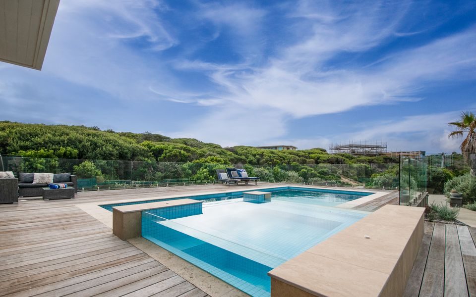 The solar-heated pool (seasonal) and year-round gas heated spa offer the ultimate in relaxation.