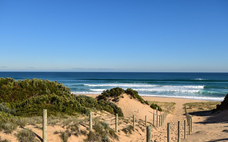 The House is perched on the Sand Dune right next to miles of beaches