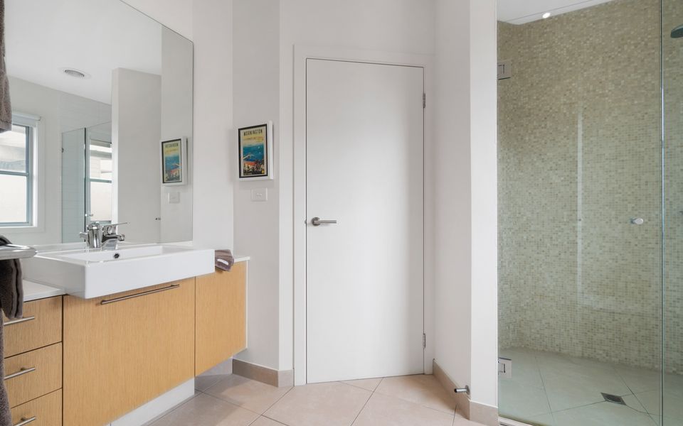Family bathroom with shower and toilet